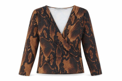 Womens UK Size 10 Dorothy Perkins Brown Wrap Blouse
