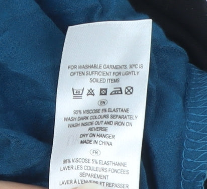 Love Label Women's Blue Black Bodycon Dress Size 16