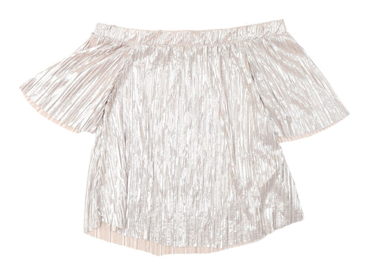 Womens UK Size 10 River Island Silver Camisole Blouse