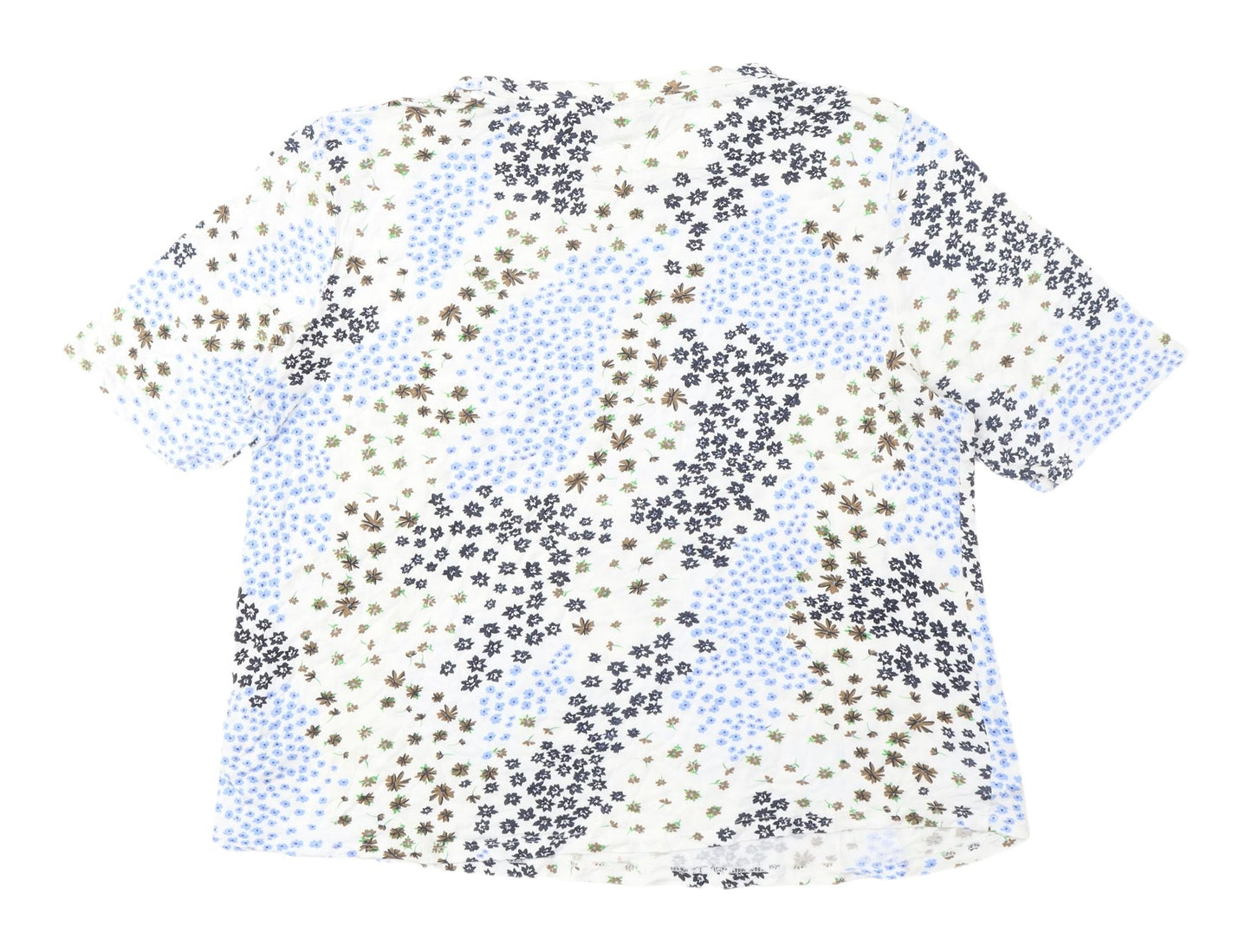 Womens UK Size 14 Marks and Spencer Multicoloured Basic T-Shirt