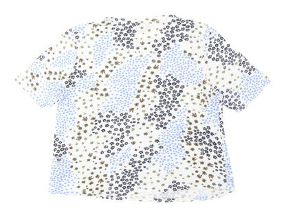 Womens UK Size 14 Marks and Spencer Multicoloured Basic T-Shirt