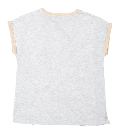 Womens UK Size 12 Marks and Spencer Grey Basic T-Shirt