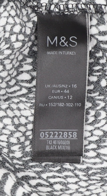 Womens UK Size 16 Marks and Spencer Multicoloured  Blouse