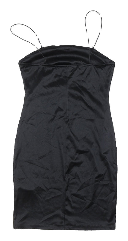 New Look Women's Black Short Slip Dress, Size 10