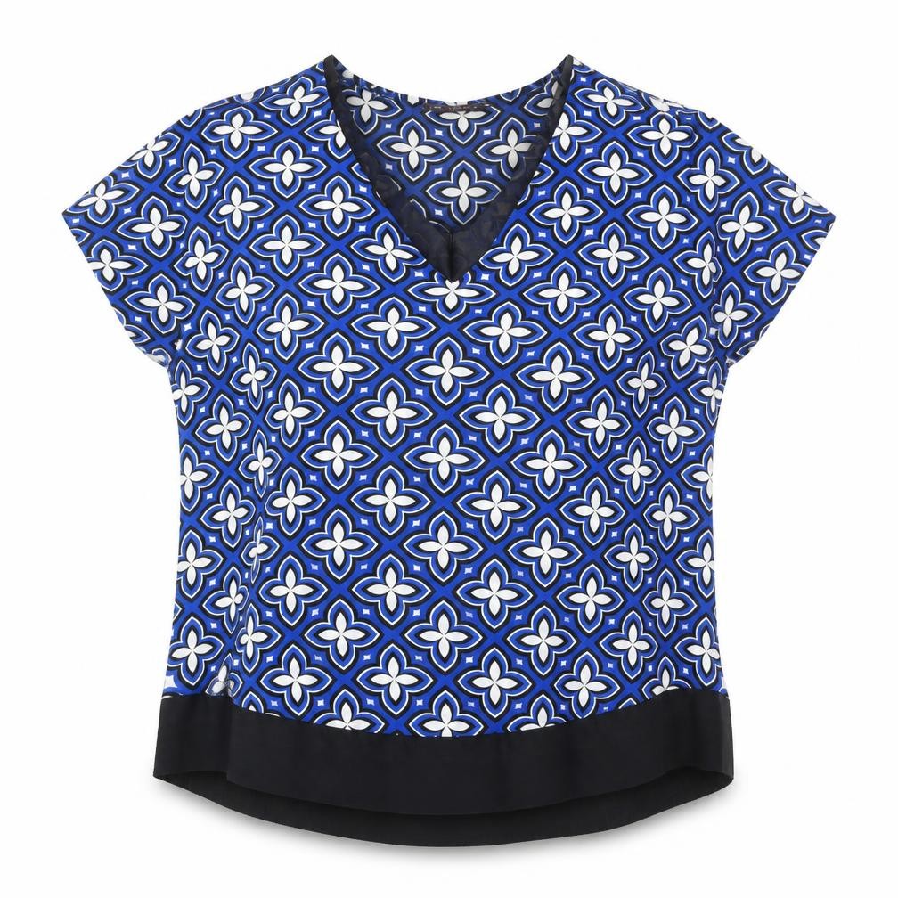 Womens UK Size 14 Marks and Spencer Blue Basic Blouse
