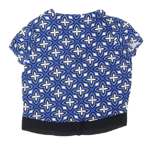 Womens UK Size 14 Marks and Spencer Blue Basic Blouse