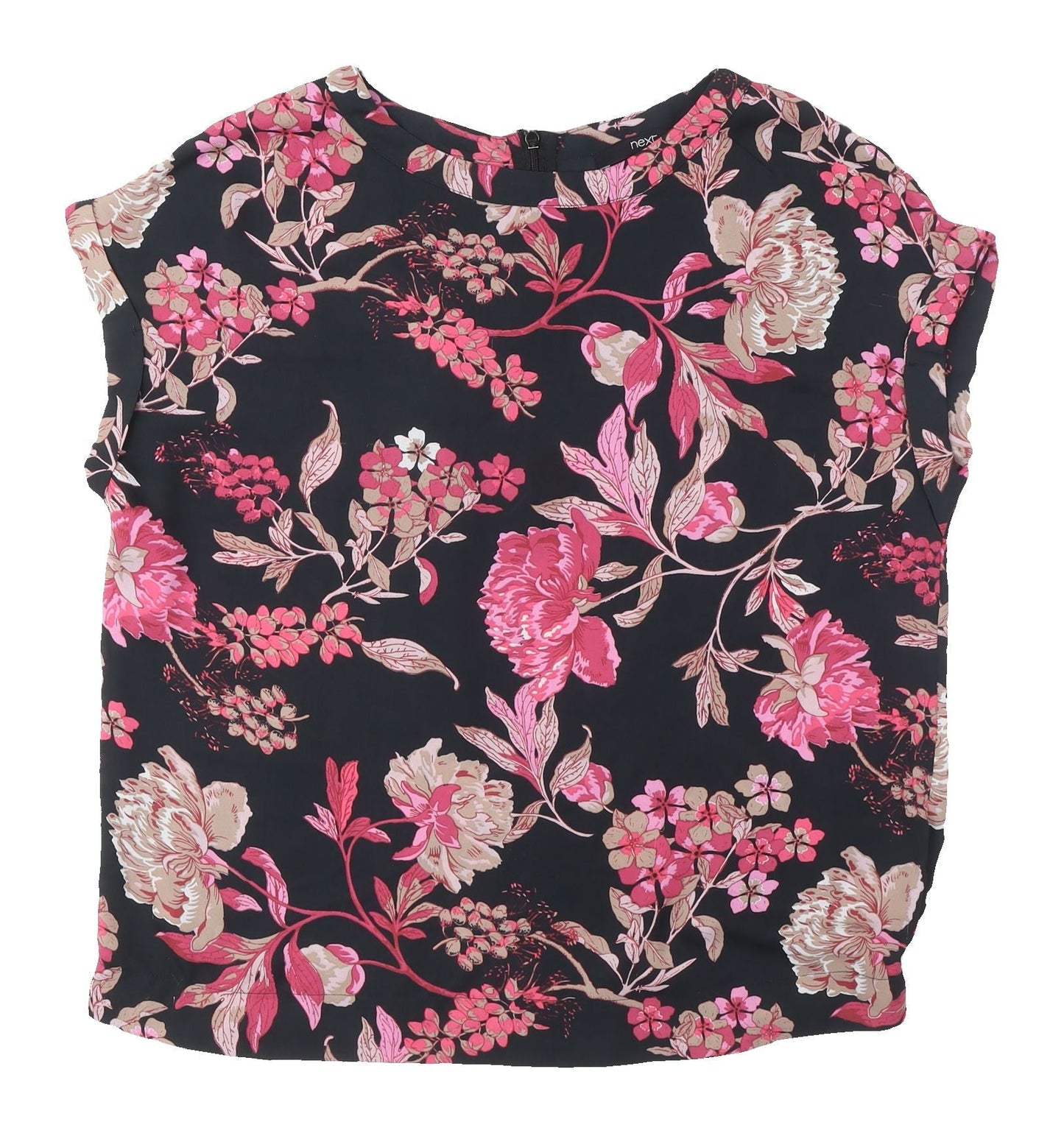 Womens UK Size 12 NEXT Multicoloured Basic Blouse
