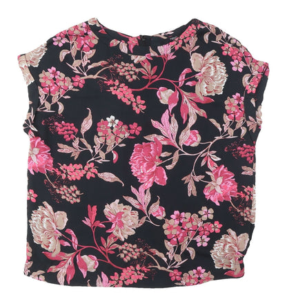 Womens UK Size 12 NEXT Multicoloured Basic Blouse