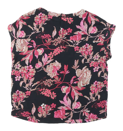 Womens UK Size 12 NEXT Multicoloured Basic Blouse