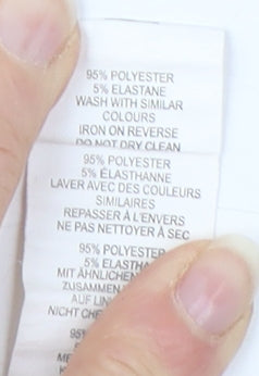 Boohoo Women's Yellow Cropped Tank Top Size 6