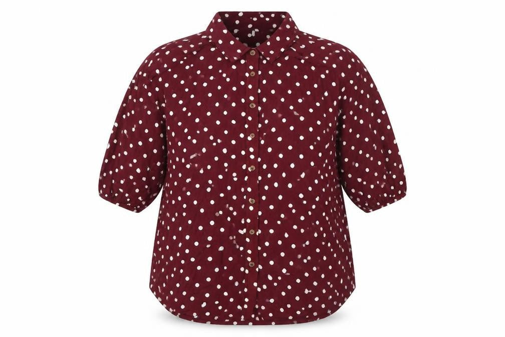Womens UK Size 10 NEXT Red Basic Button-Up