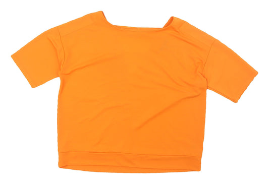 Womens UK Size 14 NEXT Orange Basic T-Shirt