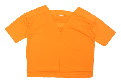 Womens UK Size 14 NEXT Orange Basic T-Shirt