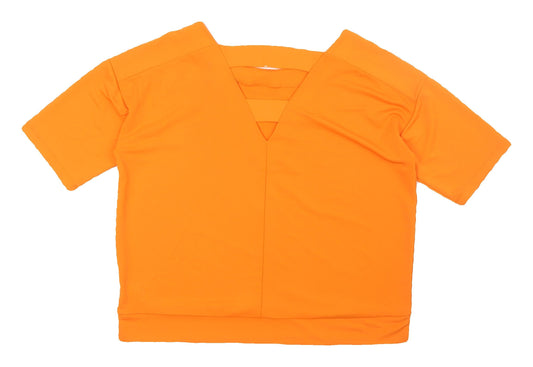Womens UK Size 14 NEXT Orange Basic T-Shirt