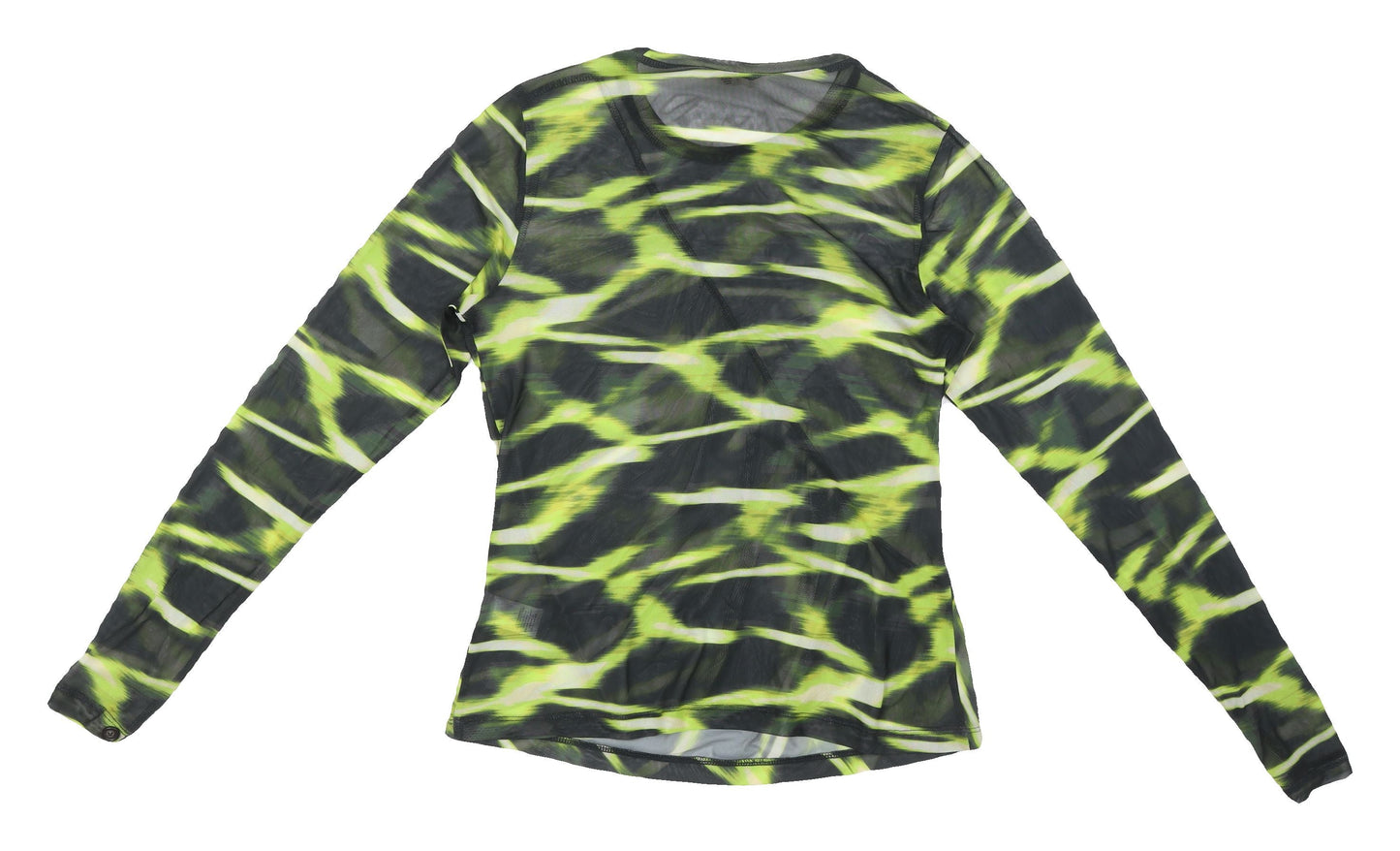 Open Edit Women's Green Animal Print Jersey Top L