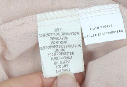 Womens UK Size XS Adiva Beige Camisole Blouse