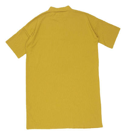 Missguided Yellow T-Shirt Dress for Women - Size 10