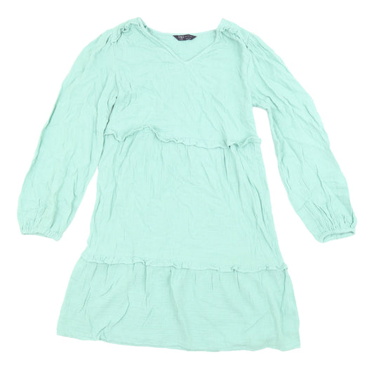 Marks and Spencer Women's Green Shift Dress Size 6