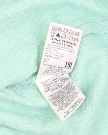 Marks and Spencer Women's Green Shift Dress Size 6
