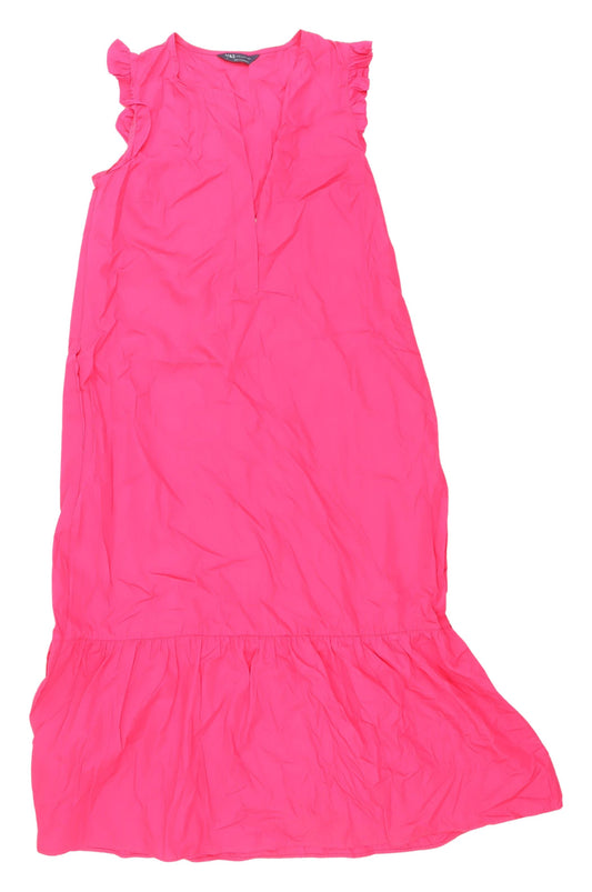 Marks and Spencer Pink Sleeveless Midi Dress Size 6