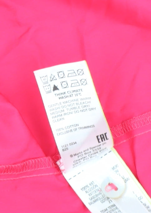 Marks and Spencer Pink Sleeveless Midi Dress Size 6