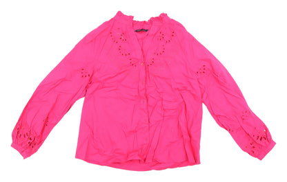 Womens UK Size 8 Marks and Spencer Pink Tunic Blouse