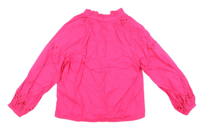 Womens UK Size 8 Marks and Spencer Pink Tunic Blouse