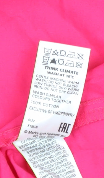 Womens UK Size 8 Marks and Spencer Pink Tunic Blouse