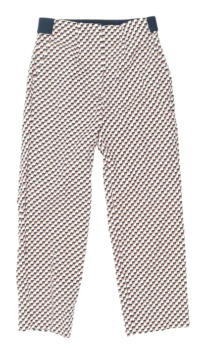 Womens UK Size 6 Marks and Spencer Regular Fit Cropped Multicoloured Trousers