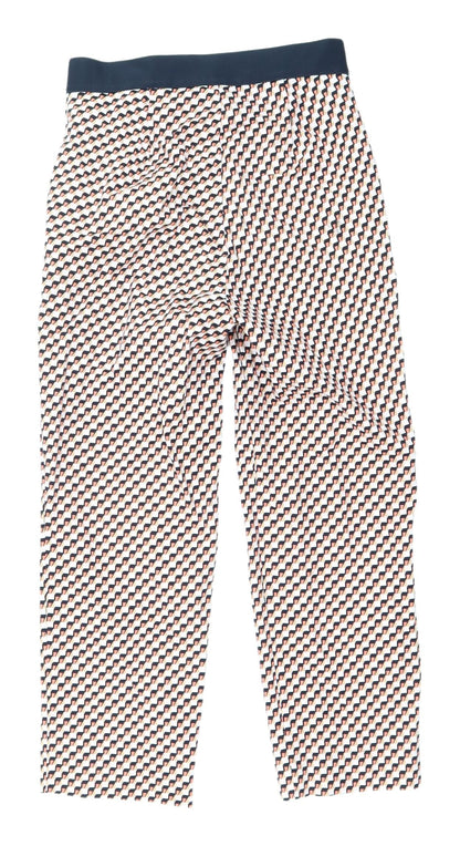 Womens UK Size 6 Marks and Spencer Regular Fit Cropped Multicoloured Trousers