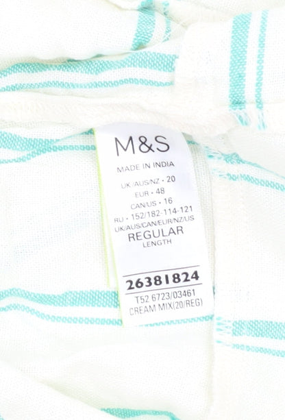 Marks and Spencer Women's Striped Linen Slip Dress