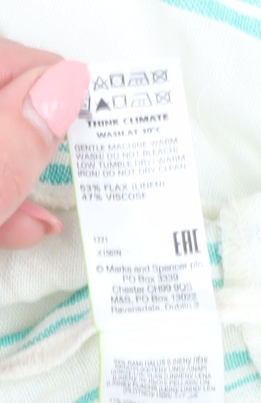Marks and Spencer Women's Striped Linen Slip Dress