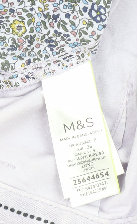 Womens UK Size 8 Marks and Spencer Regular Fit Chino White Trousers