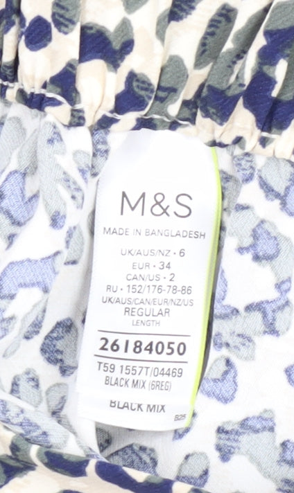 Marks and Spencer Women's Multicoloured Shorts, Size 6
