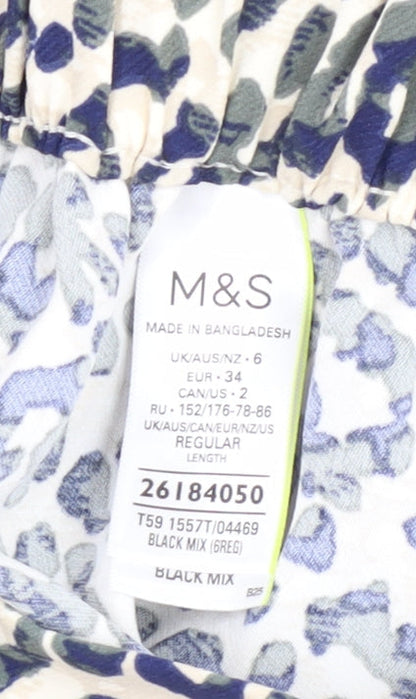 Marks and Spencer Women's Multicoloured Shorts, Size 6