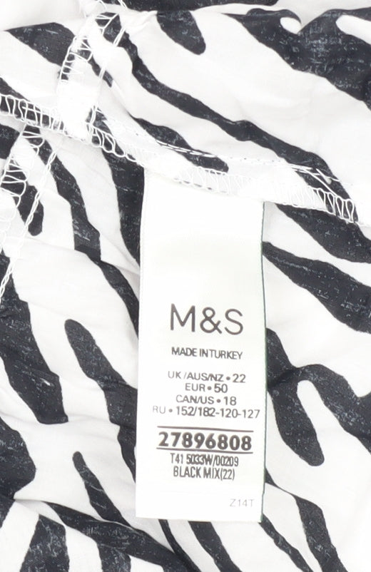 Womens UK Size 22 Marks and Spencer Multicoloured Camisole Tank