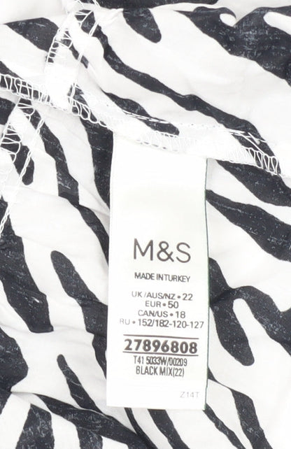 Womens UK Size 22 Marks and Spencer Multicoloured Camisole Tank