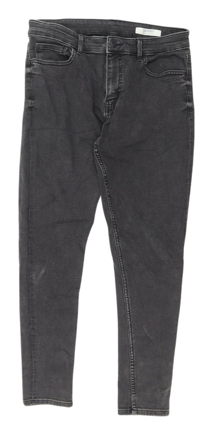 Womens UK Size 12 Marks and Spencer Regular Fit Skinny Black Jeans