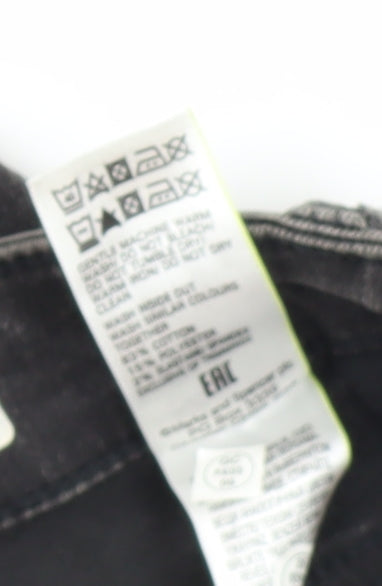 Womens UK Size 12 Marks and Spencer Regular Fit Skinny Black Jeans