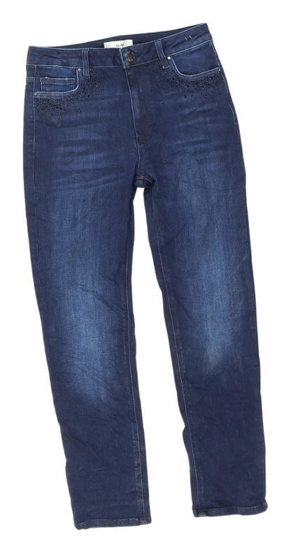 Womens UK Size 10 Marks and Spencer Slim Fit Skinny Blue Jeans