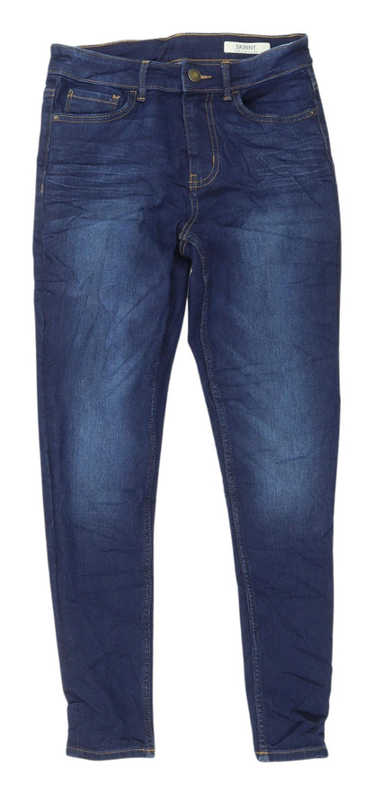 Womens UK Size 8 Marks and Spencer Regular Fit Skinny Blue Jeans