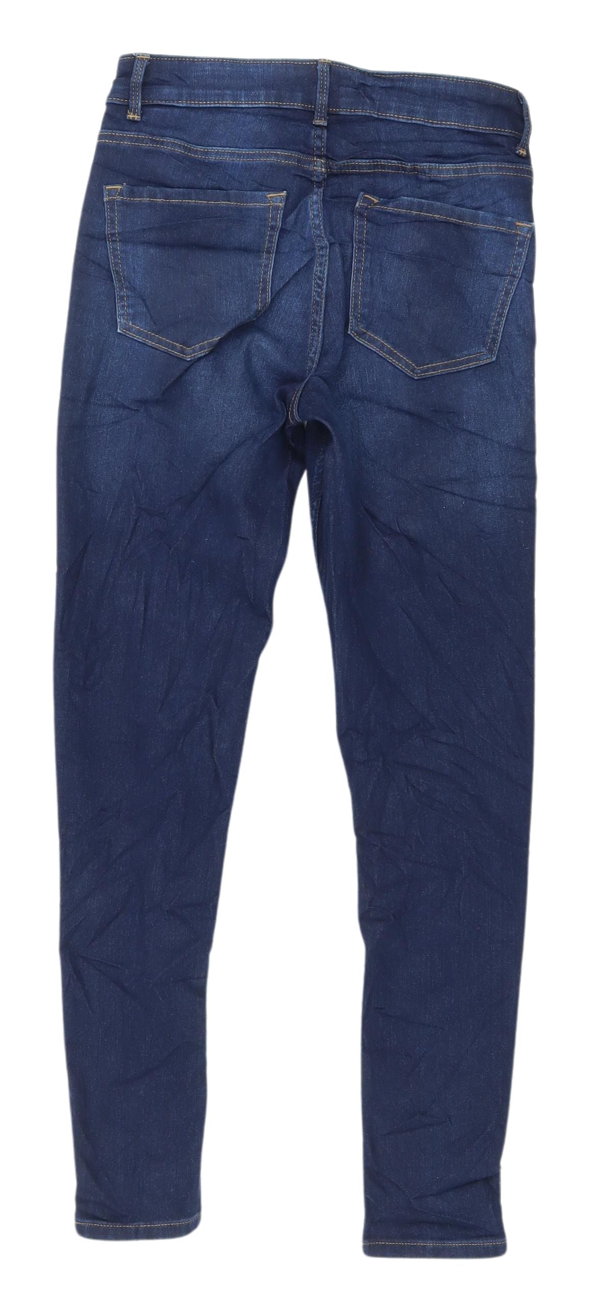 Womens UK Size 8 Marks and Spencer Regular Fit Skinny Blue Jeans