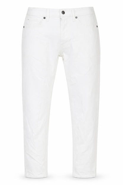 Mens UK Size 10 Marks and Spencer Regular Fit Skinny White Jeans