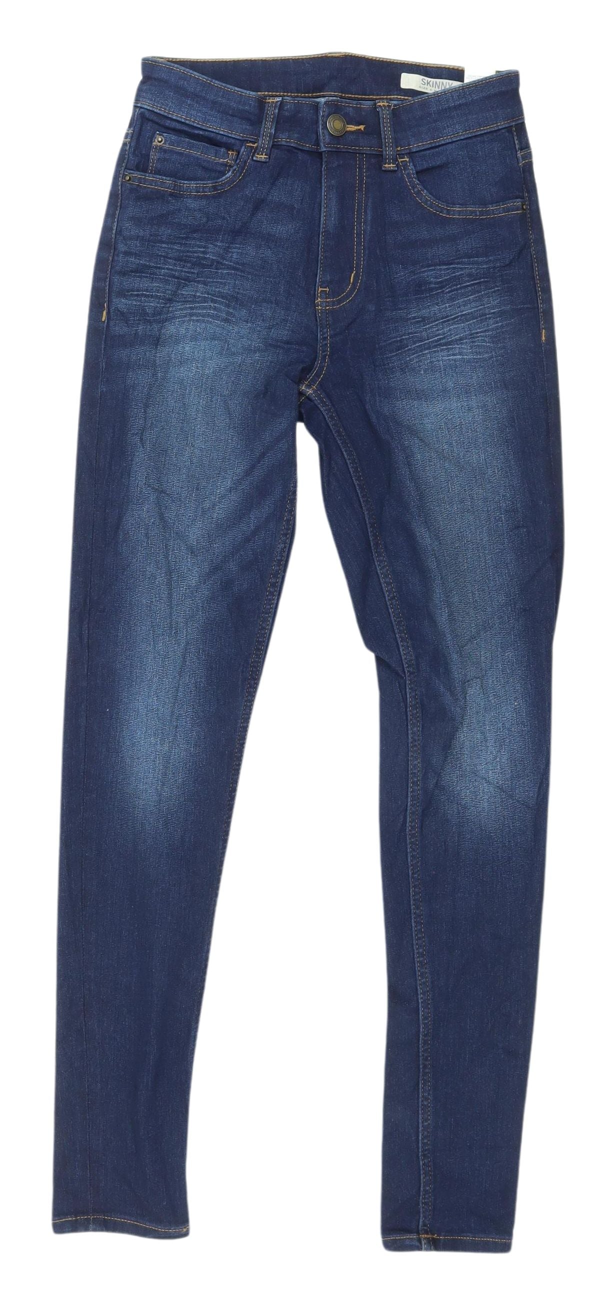 Womens UK Size 6 Marks and Spencer Regular Fit Skinny Blue Jeans