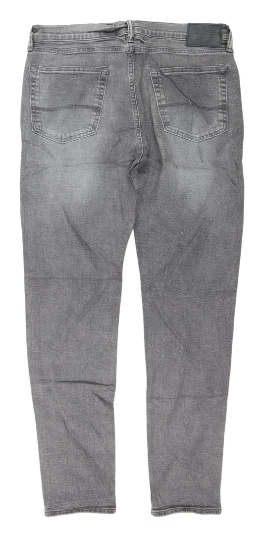 M&S Men's Grey Skinny Jeans - Size 34, Autumn Essential