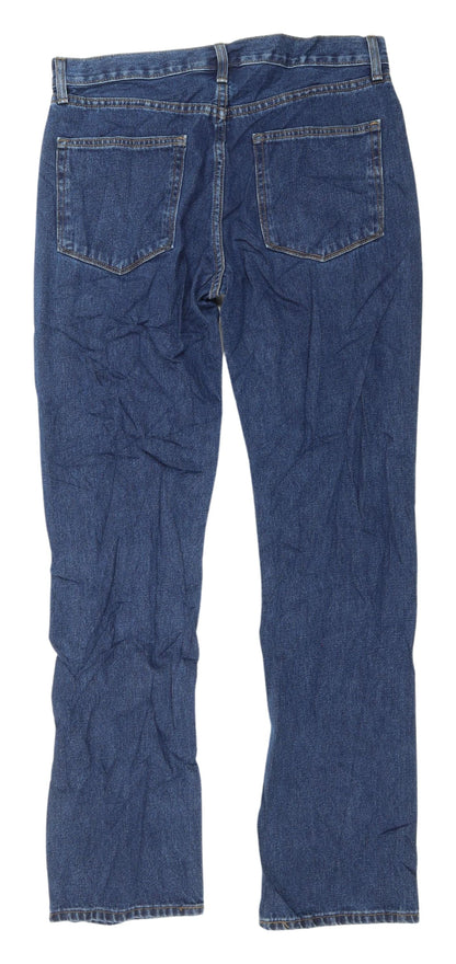 Marks and Spencer Men's Blue Straight Jeans, Size 32