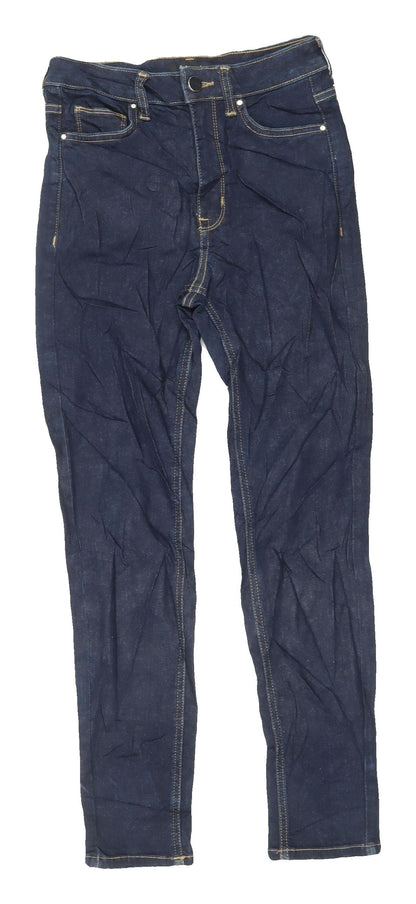 Marks & Spencer Women's Blue Skinny Jeans - Size 8