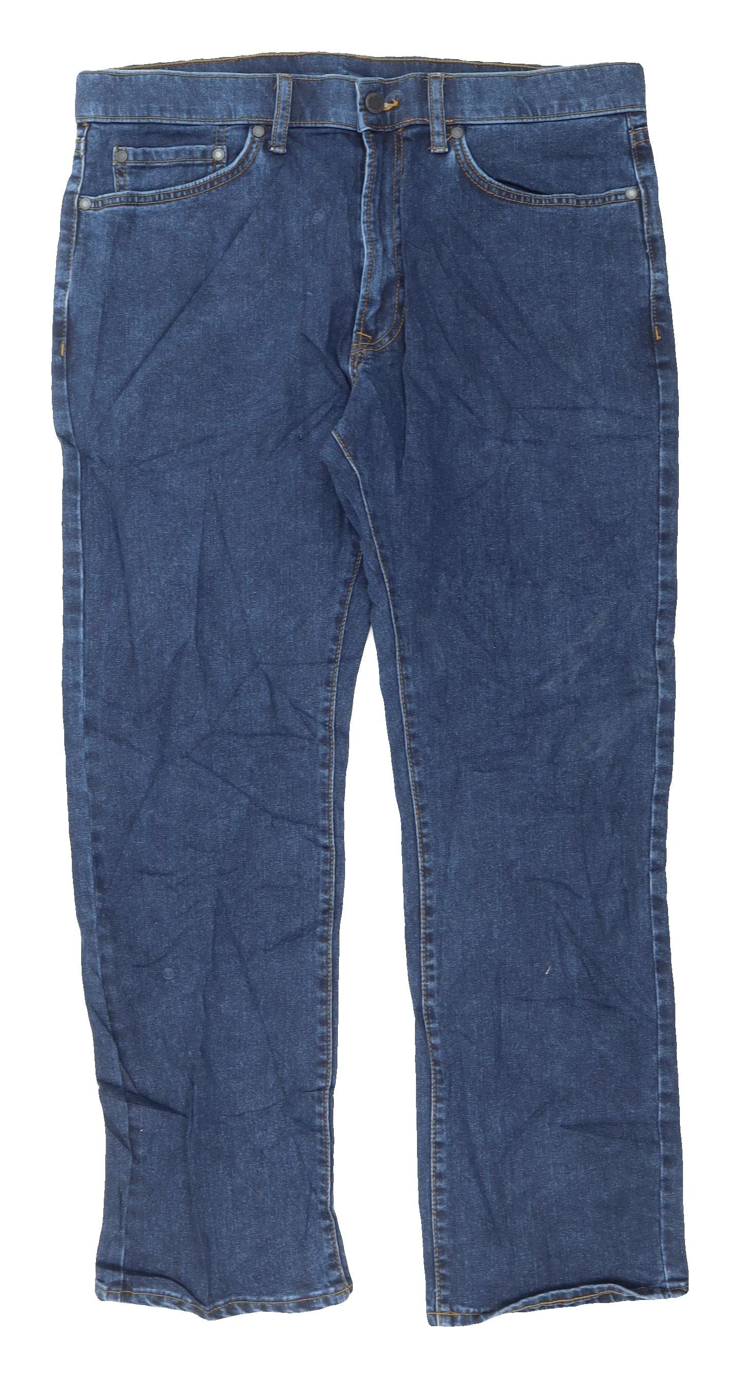 Marks and Spencer Men's Blue Straight Jeans - M