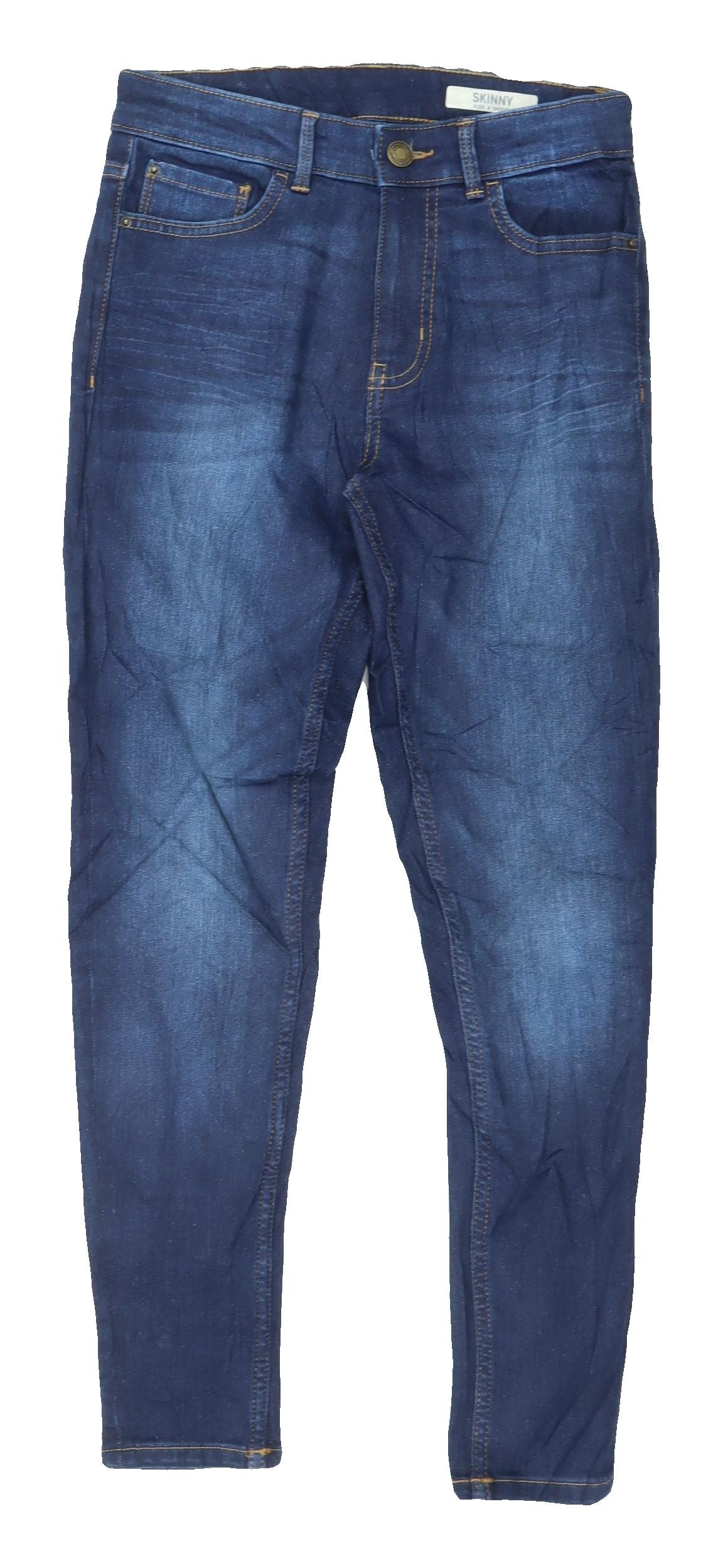 Womens UK Size 8 Marks and Spencer Slim Fit Skinny Blue Jeans