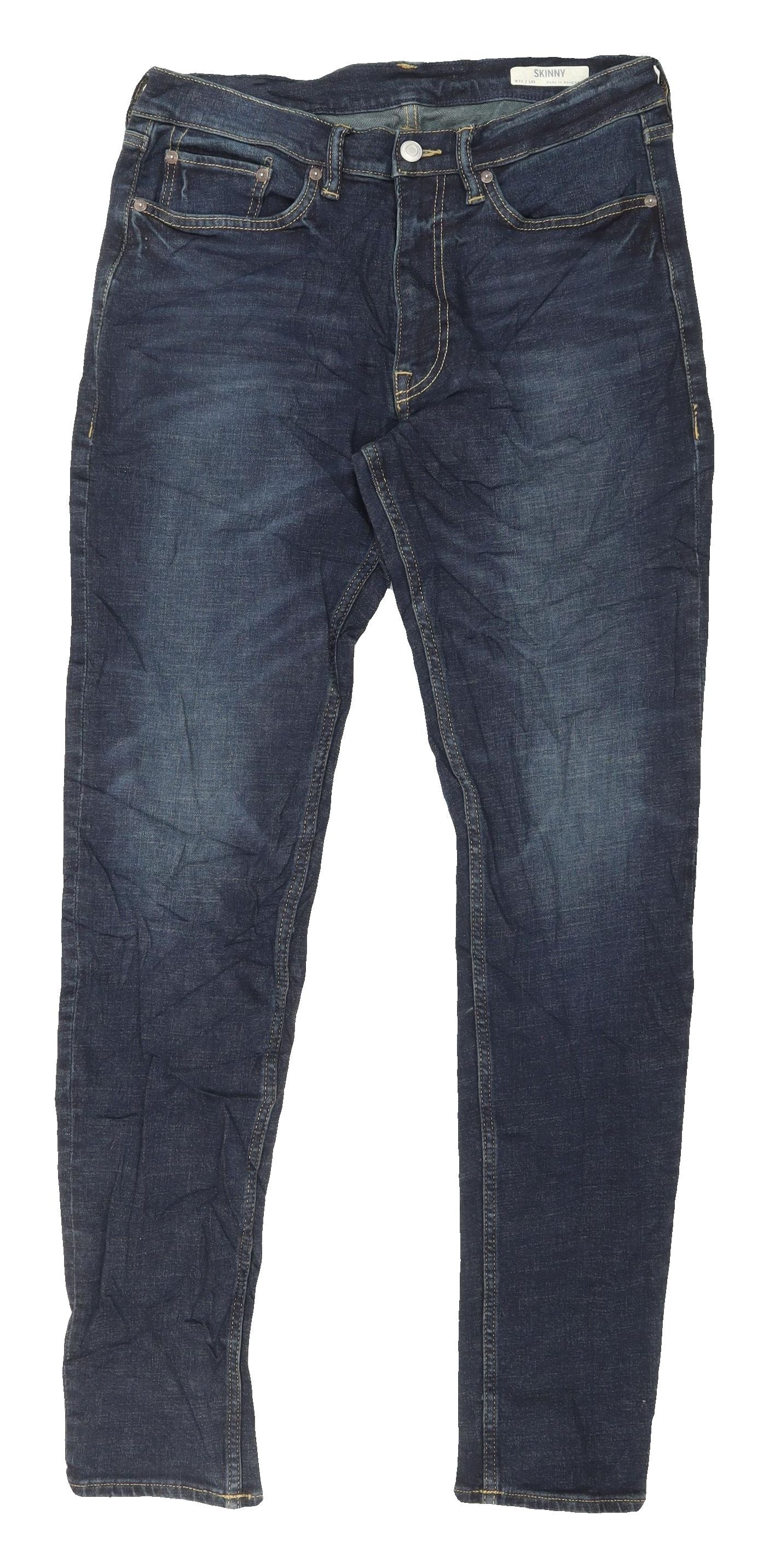 Womens UK Size L Marks and Spencer Slim Fit Skinny Blue Jeans